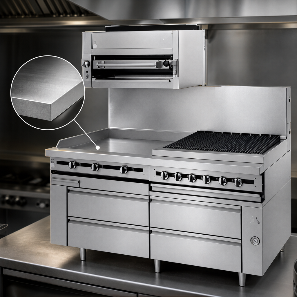 1-Inch Polished Steel Griddle Plate