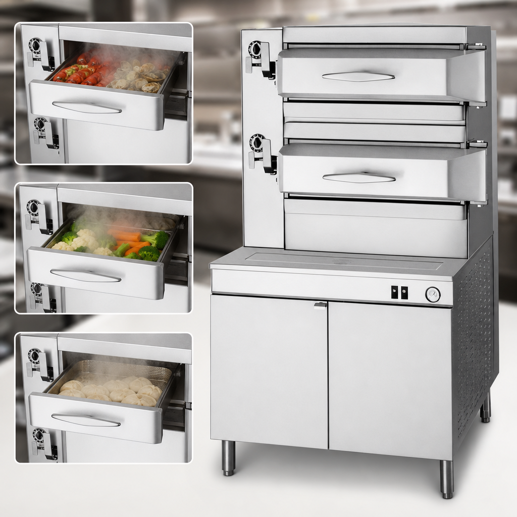 Three Cooking Compartments