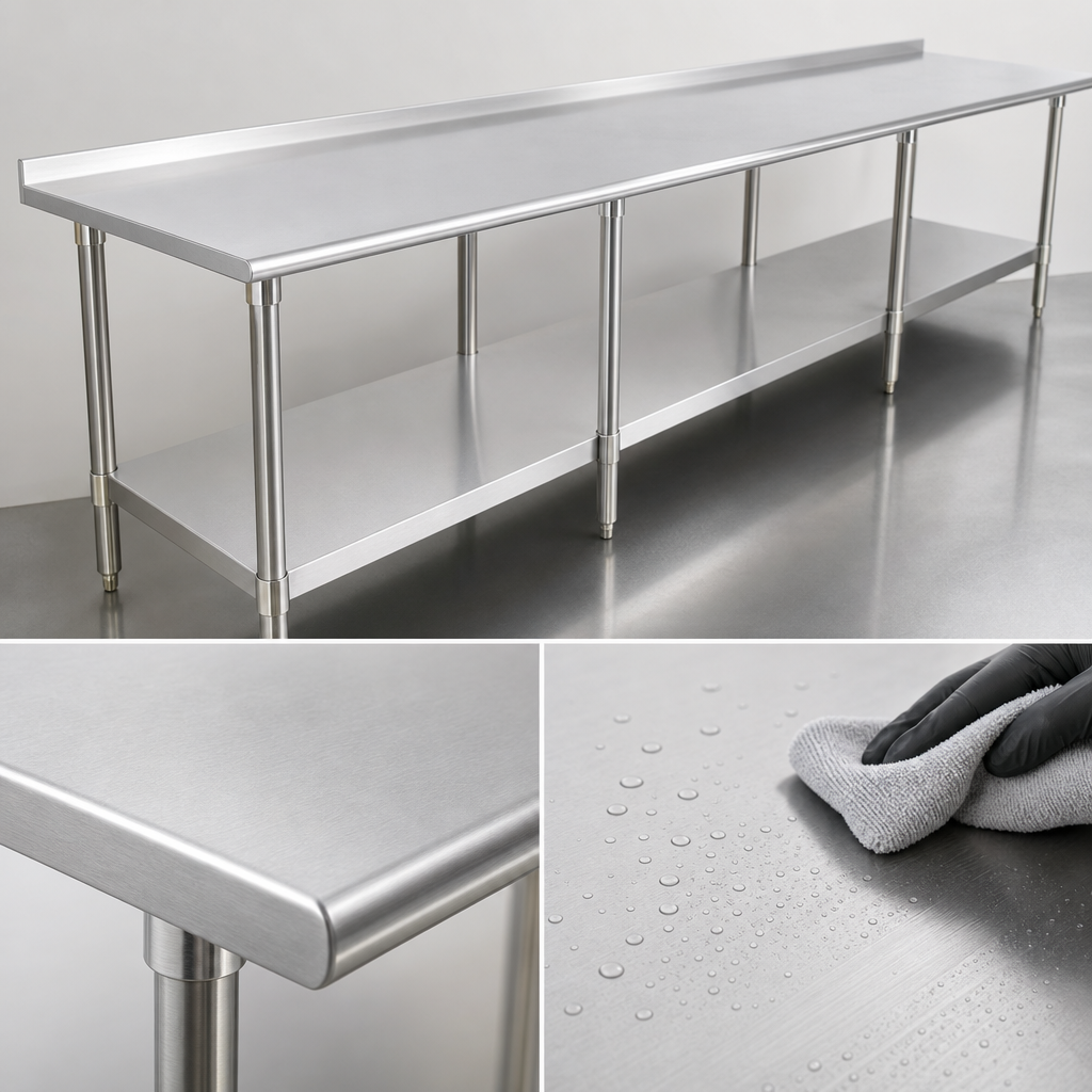 14-Gauge 300-Series Stainless Steel Top