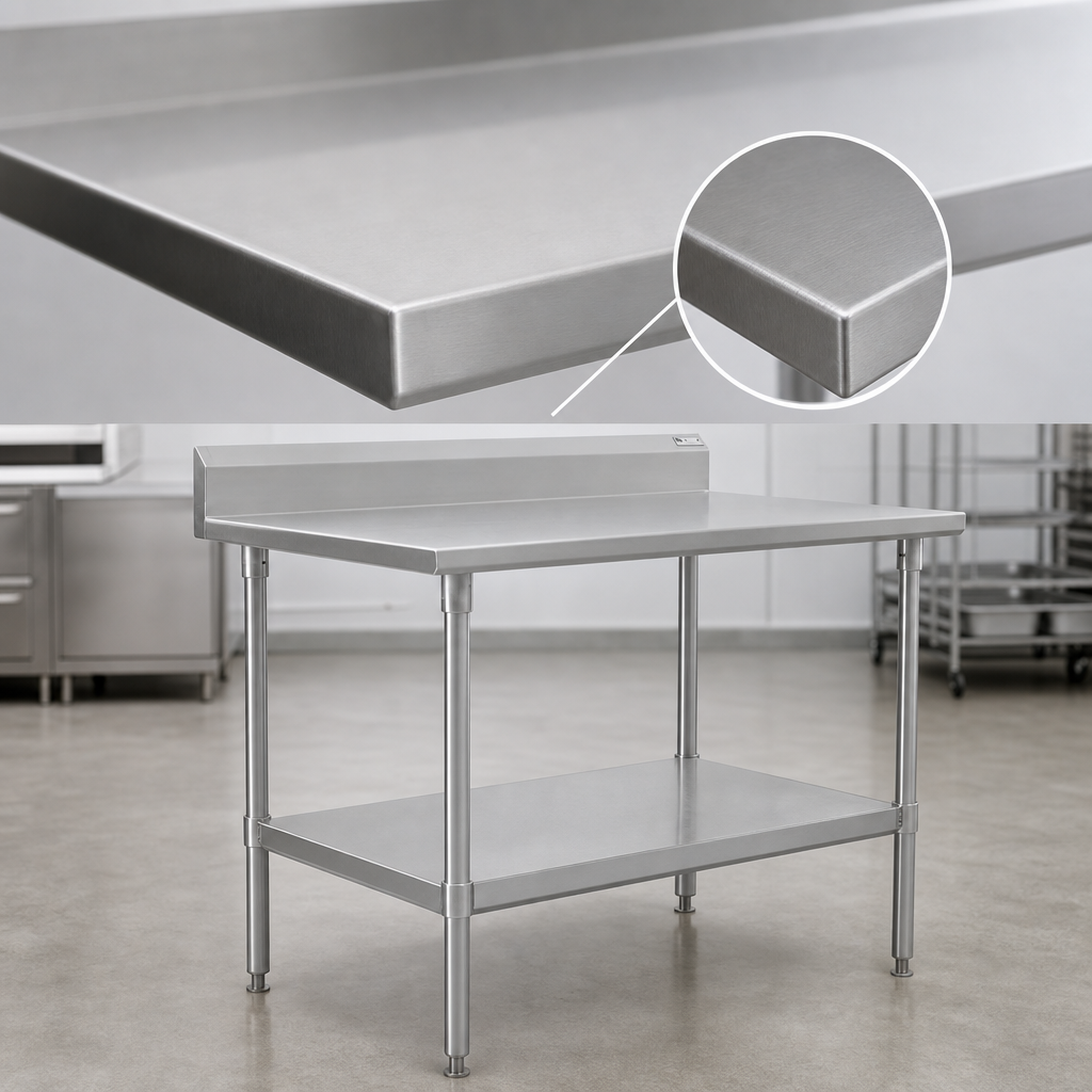 16-Gauge Stainless Steel Top