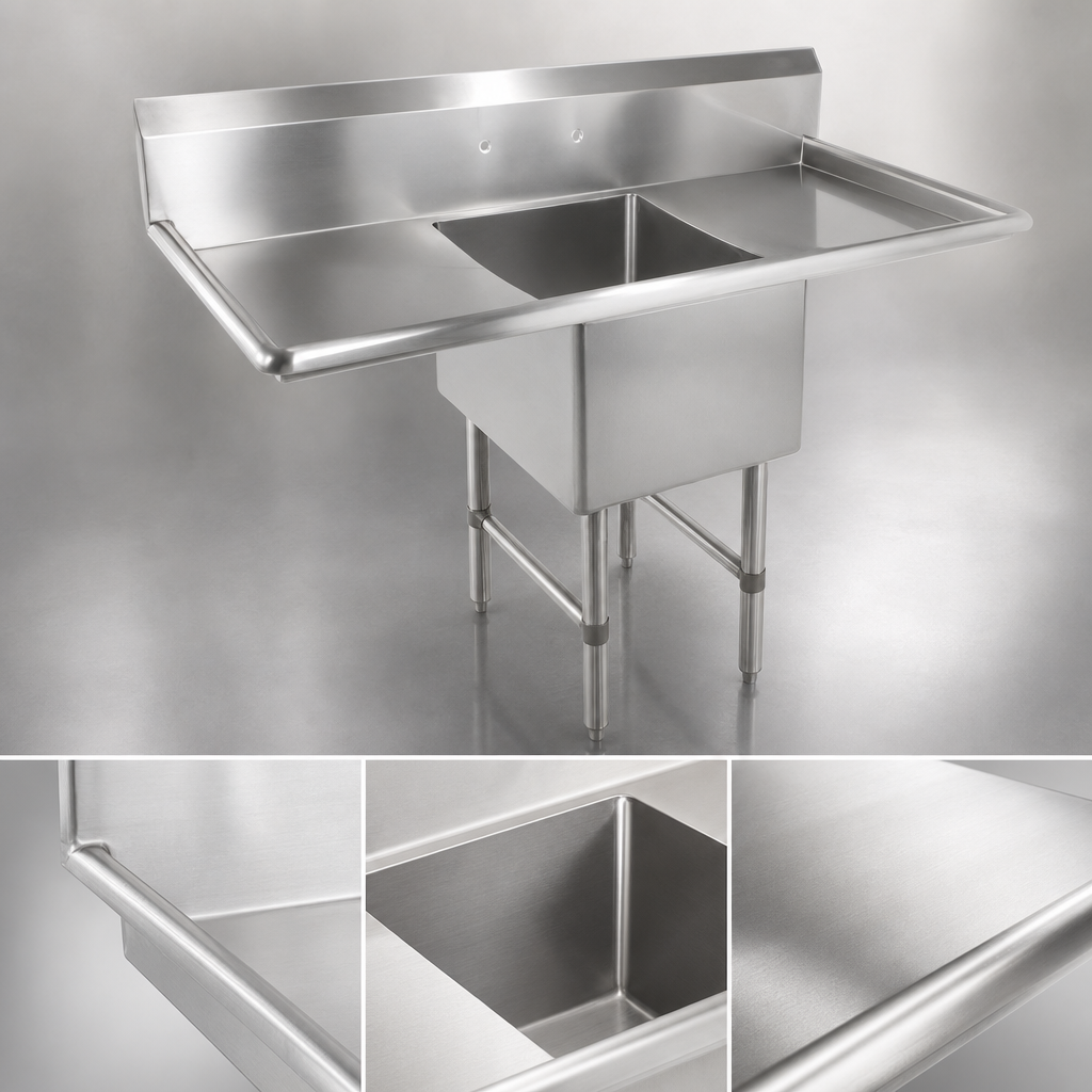 16-Gauge Type 300 Stainless Steel Construction