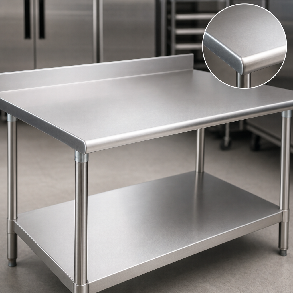 16-Gauge Stainless Steel Top