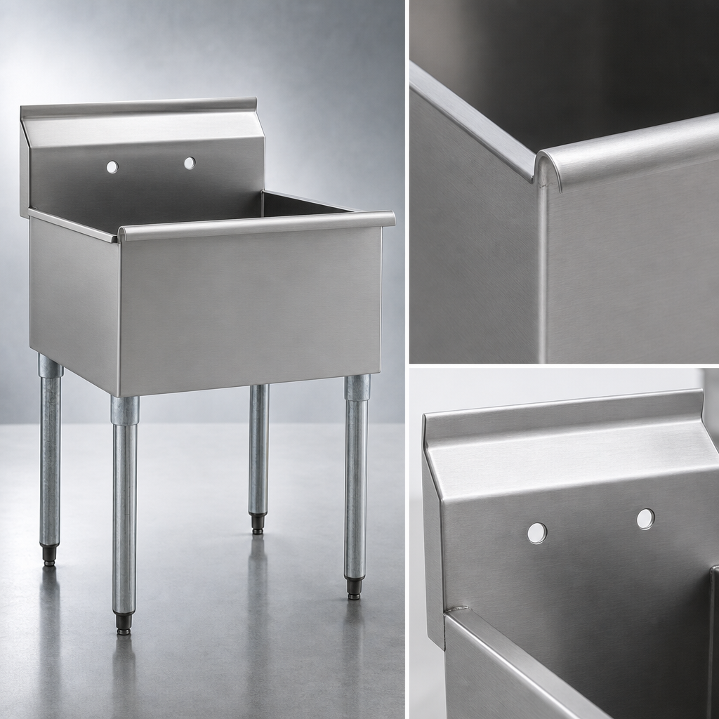 16-Gauge 430 Stainless Steel Construction