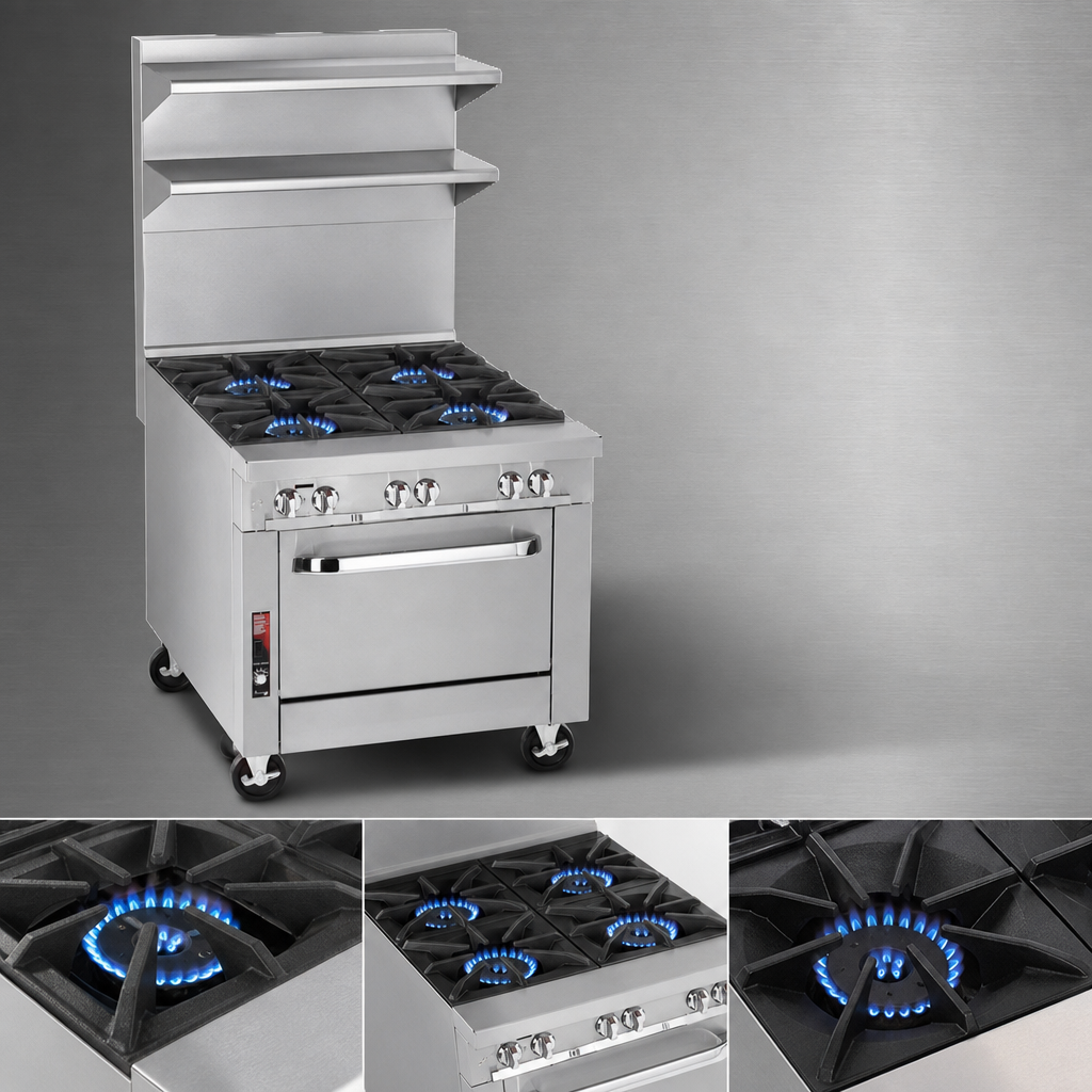 Four Open Burners
