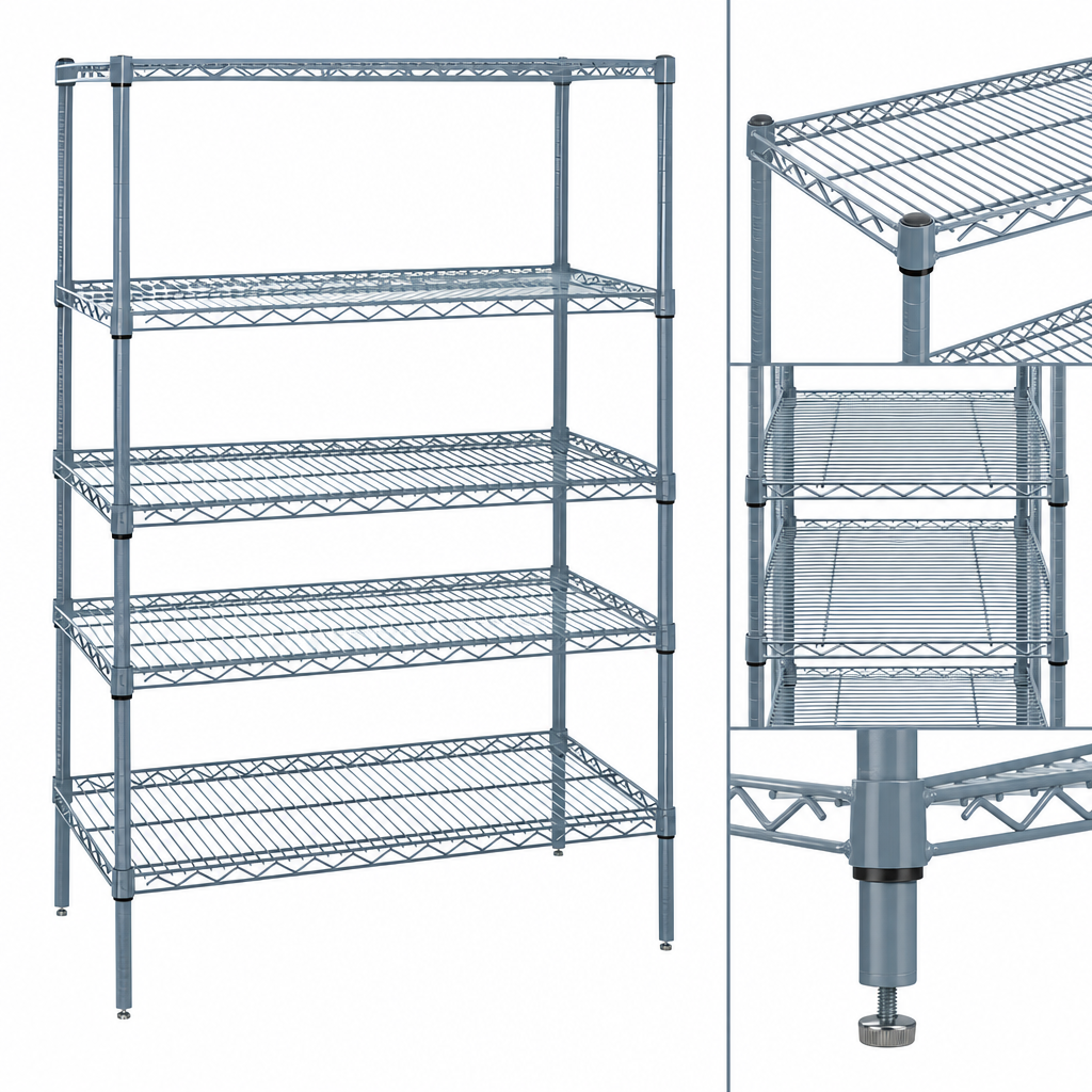 Five Wire Shelves Included