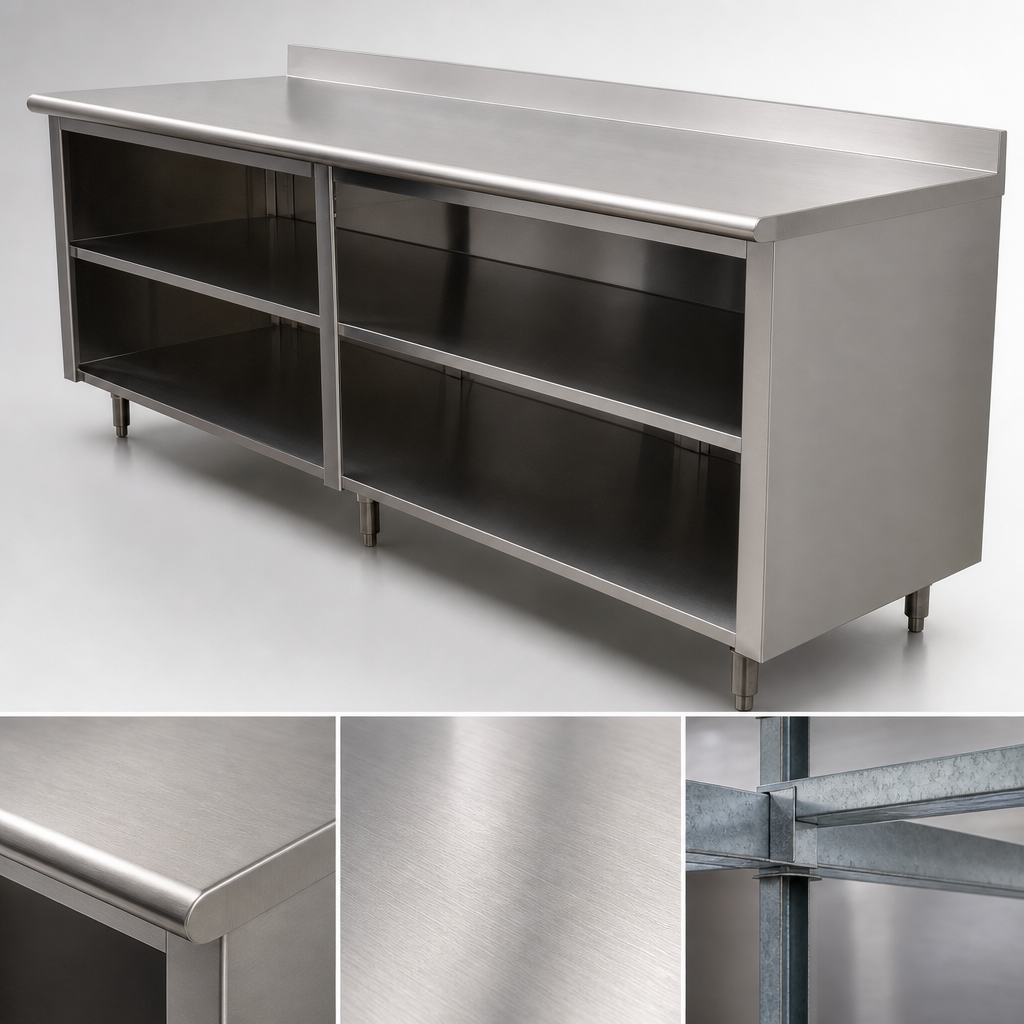 16 Gauge 304 Stainless Steel Top