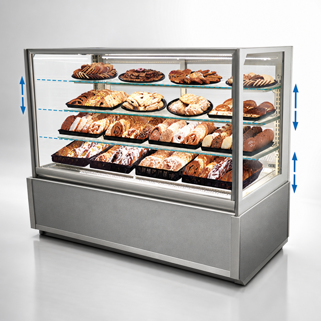 Three Adjustable Glass Shelves