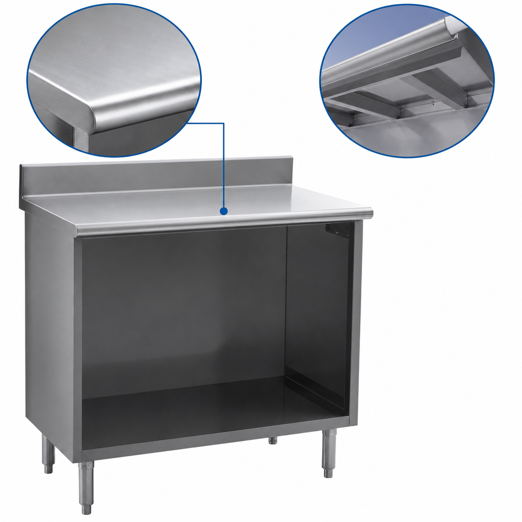 14-Gauge 304 Stainless Steel Top