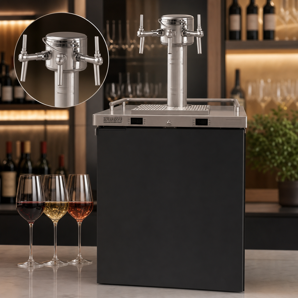 Triple-Faucet Sommelier Wine Font