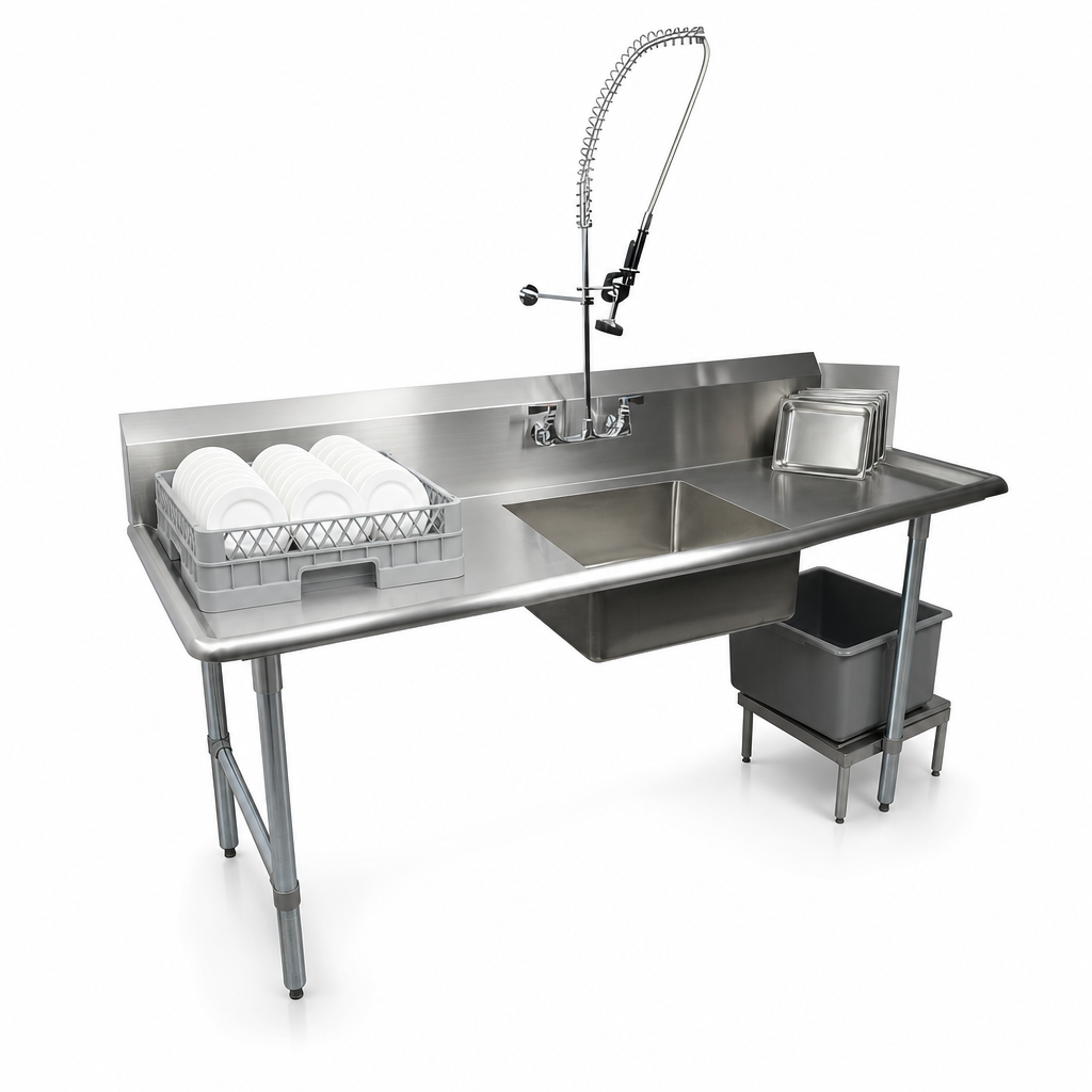 Straight Dish Table Design