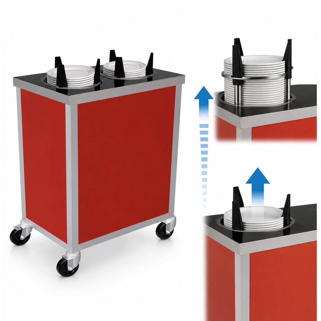 Self-Elevating Dispensing Tubes