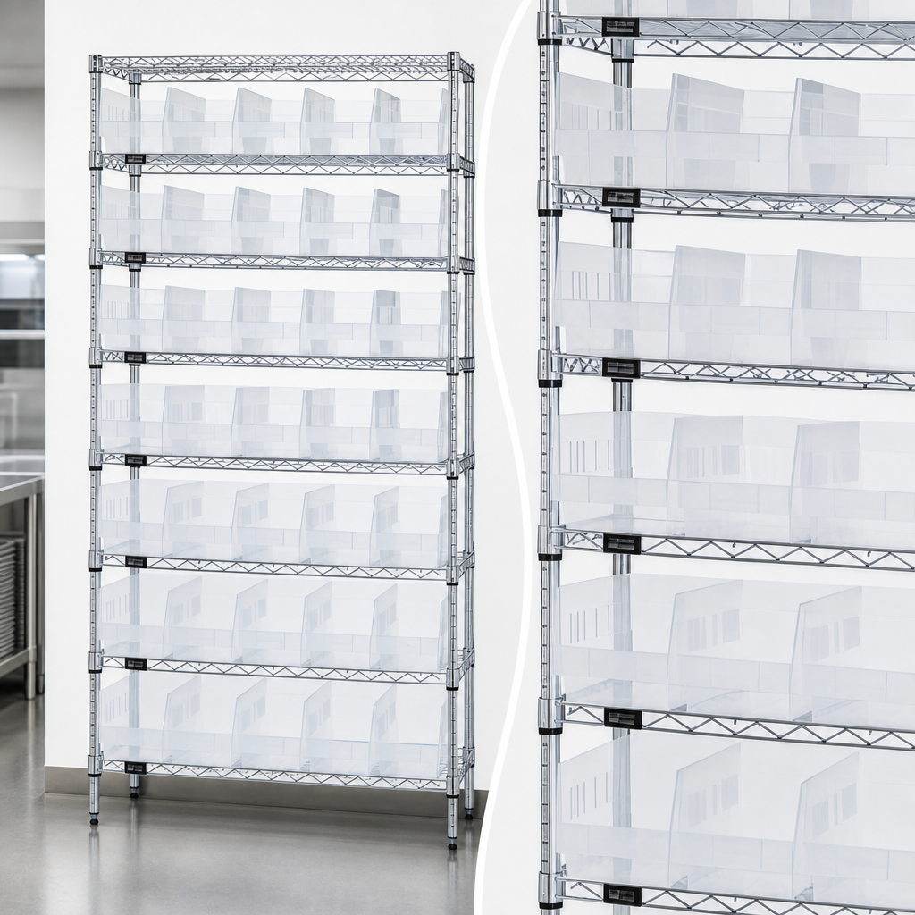 Nine Wire Shelves