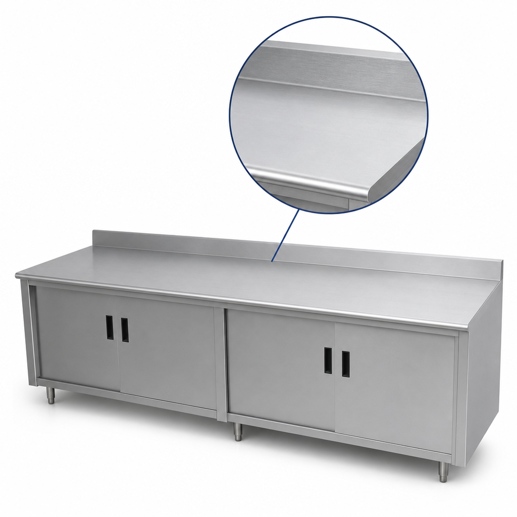 16-Gauge Stainless Steel Top