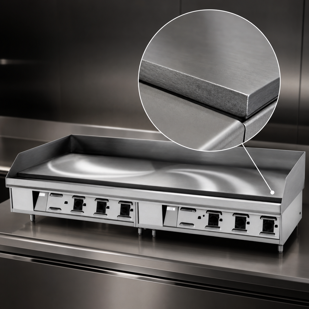 1-Inch Polished Steel Plate