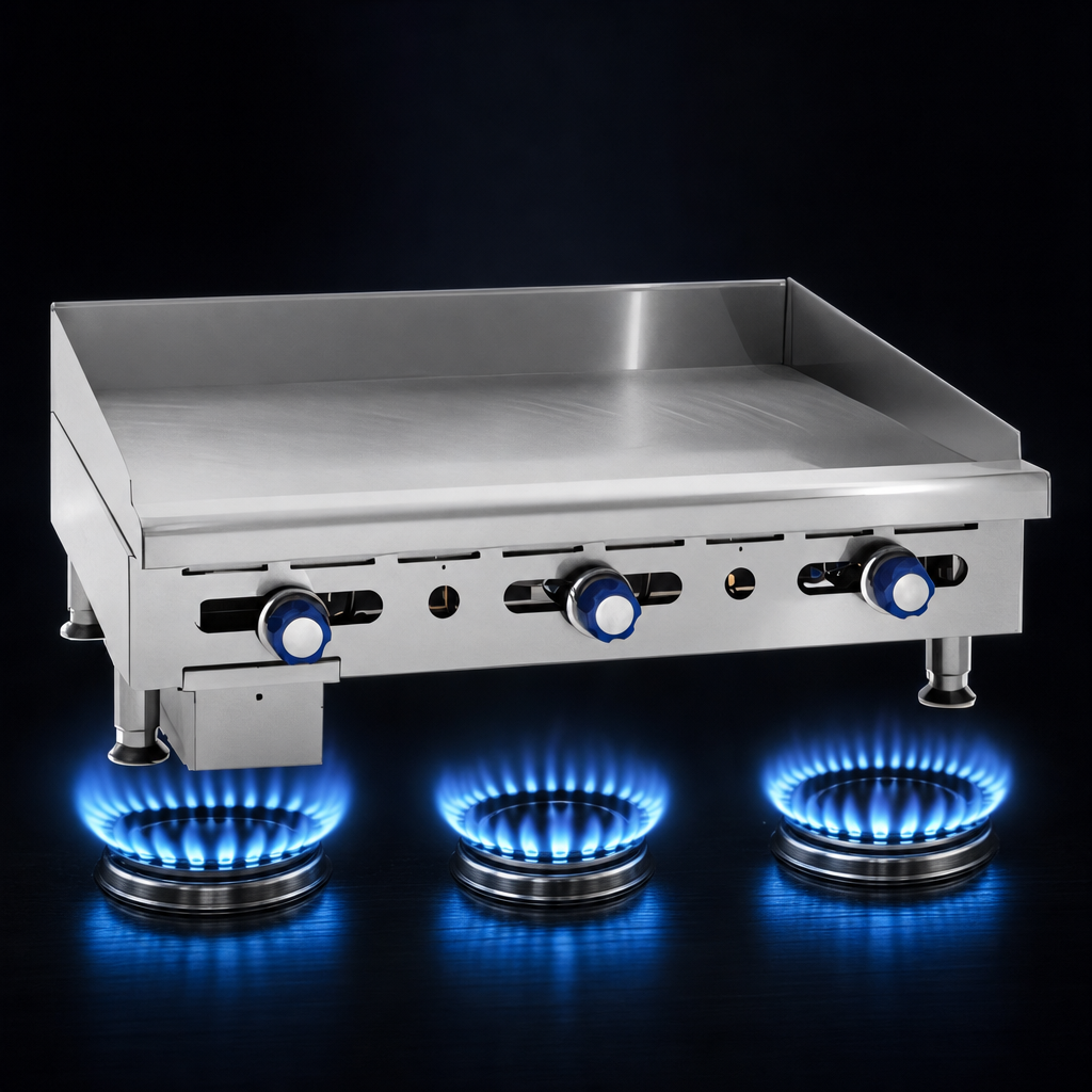 Three High-Output Burners