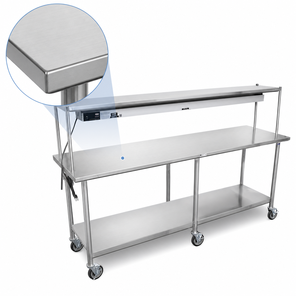 16-Gauge Stainless Steel Top
