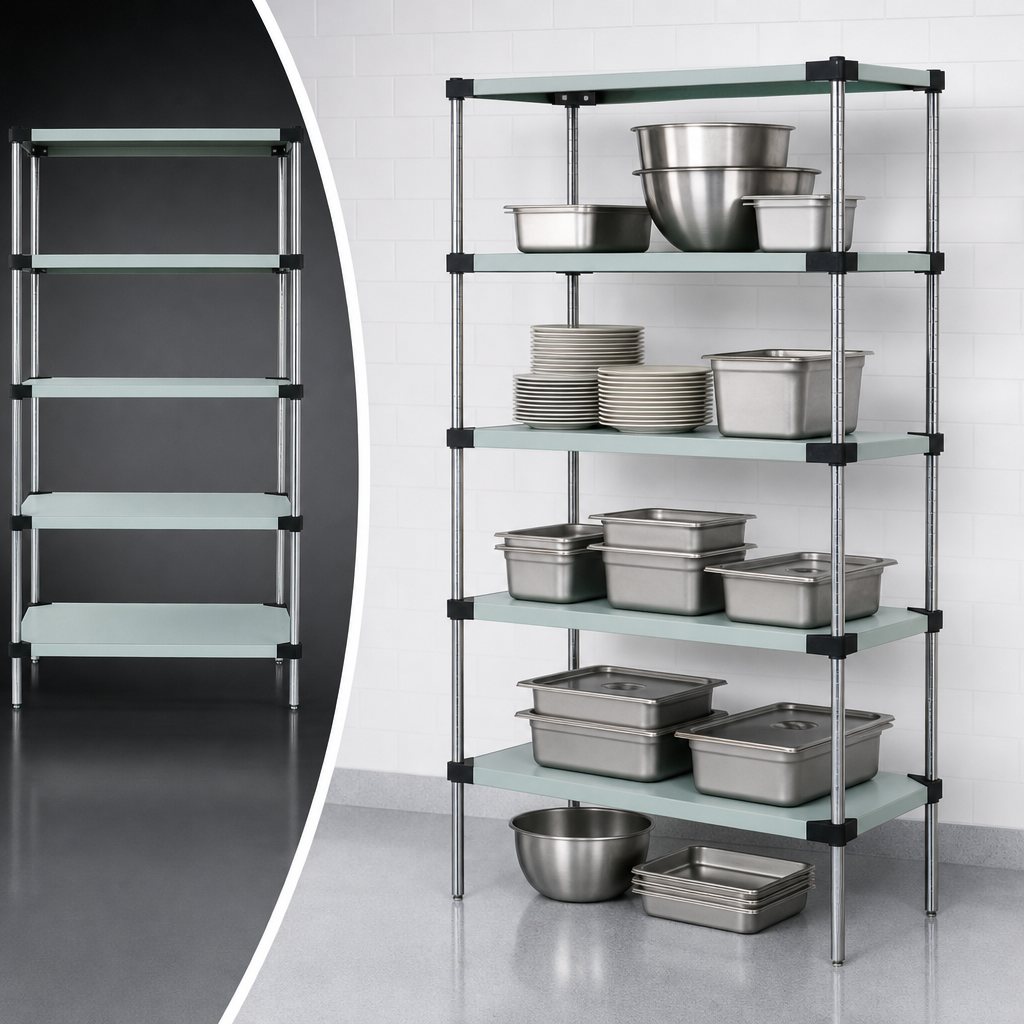Five Solid Shelves