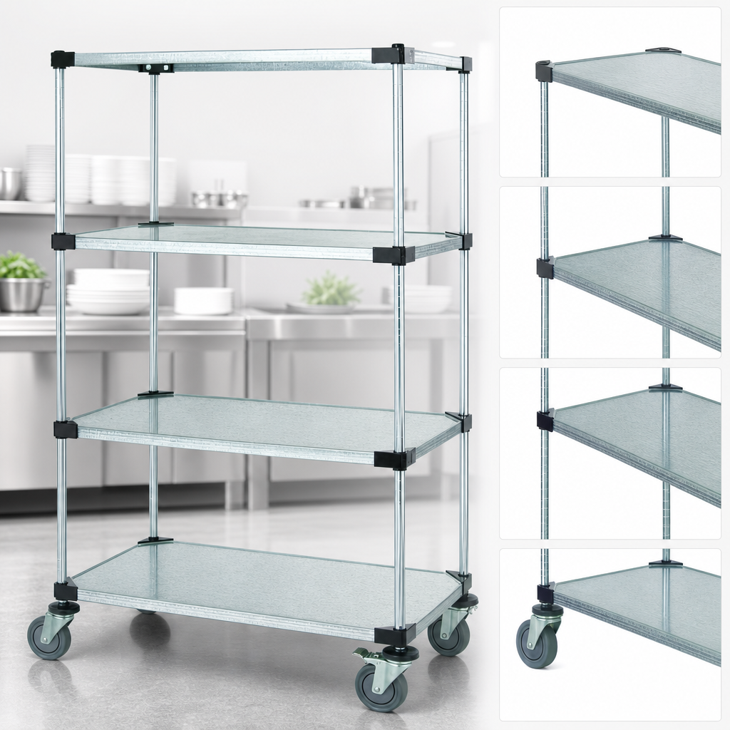 Four Solid Shelves