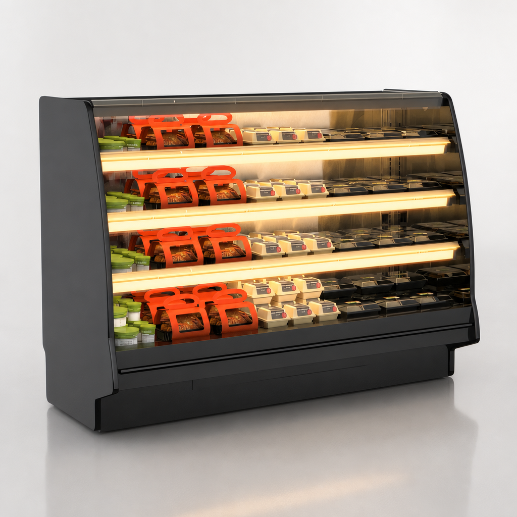 Three Solid Heated Shelves