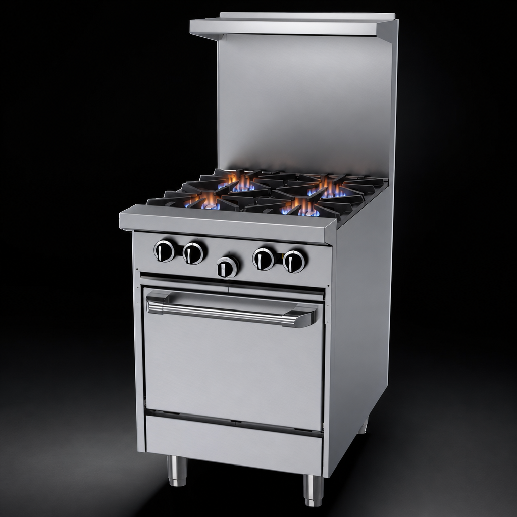 Four High-Output Open Burners