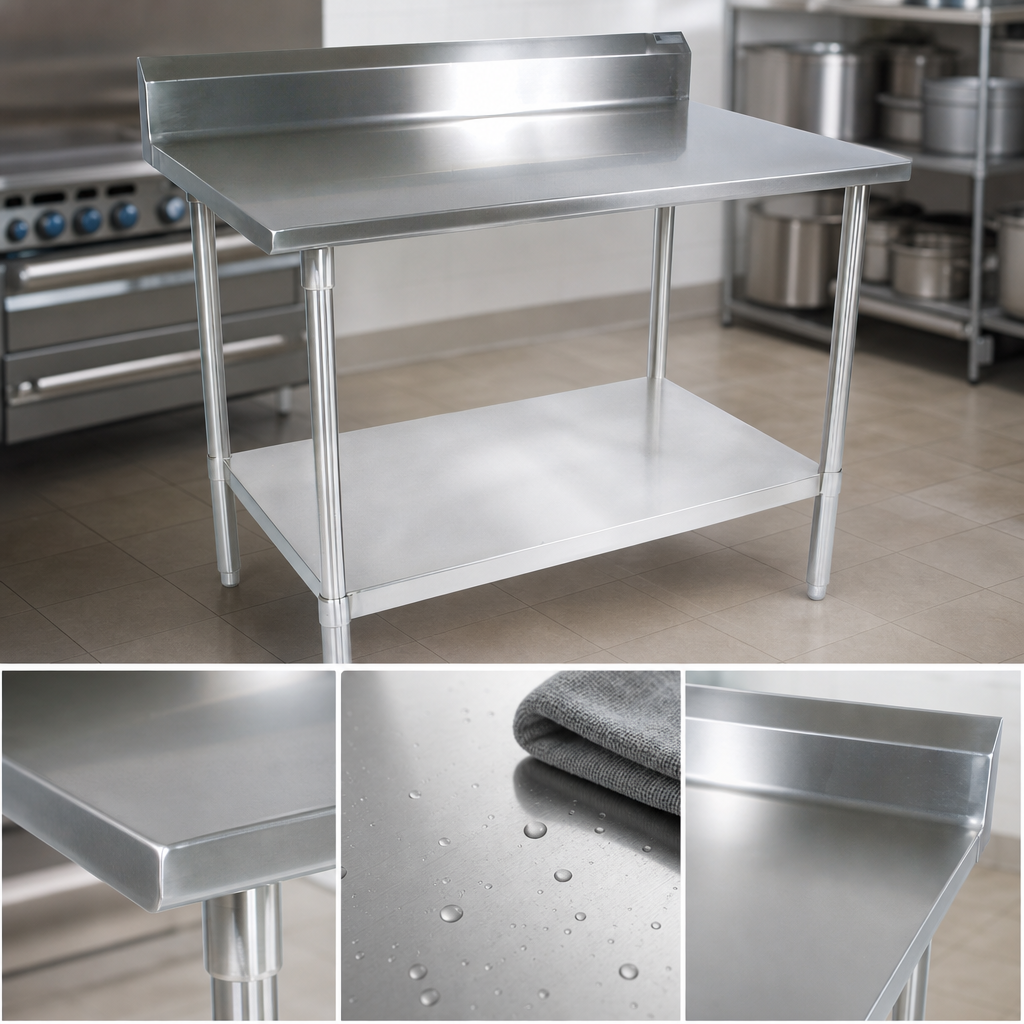 14-Gauge 300-Series Stainless Steel Top