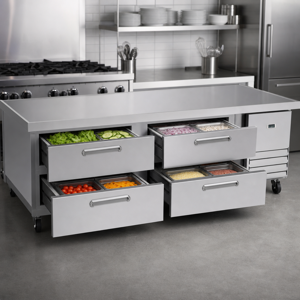 Four-Drawer Refrigerated Storage