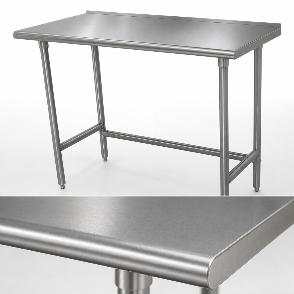 16-Gauge 304 Stainless Steel Top