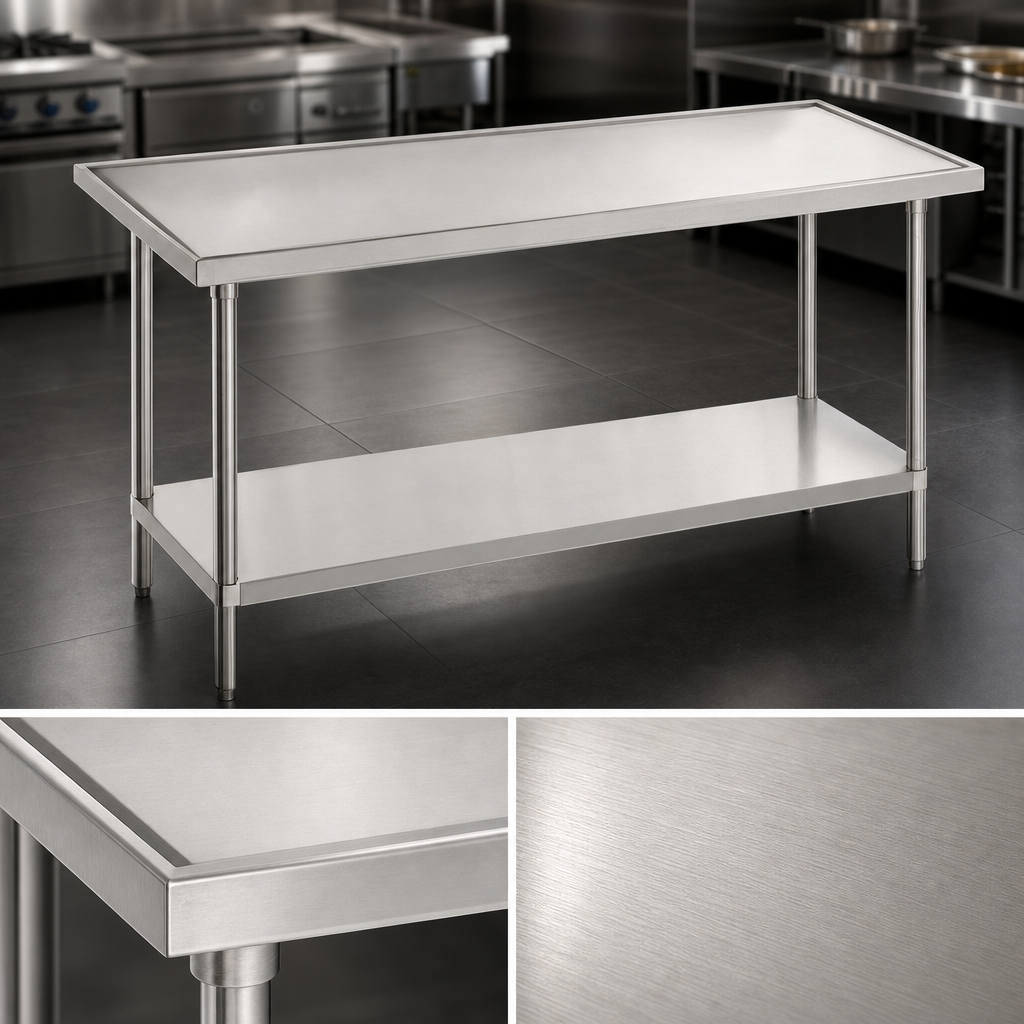 14-Gauge 304 Stainless Steel Top