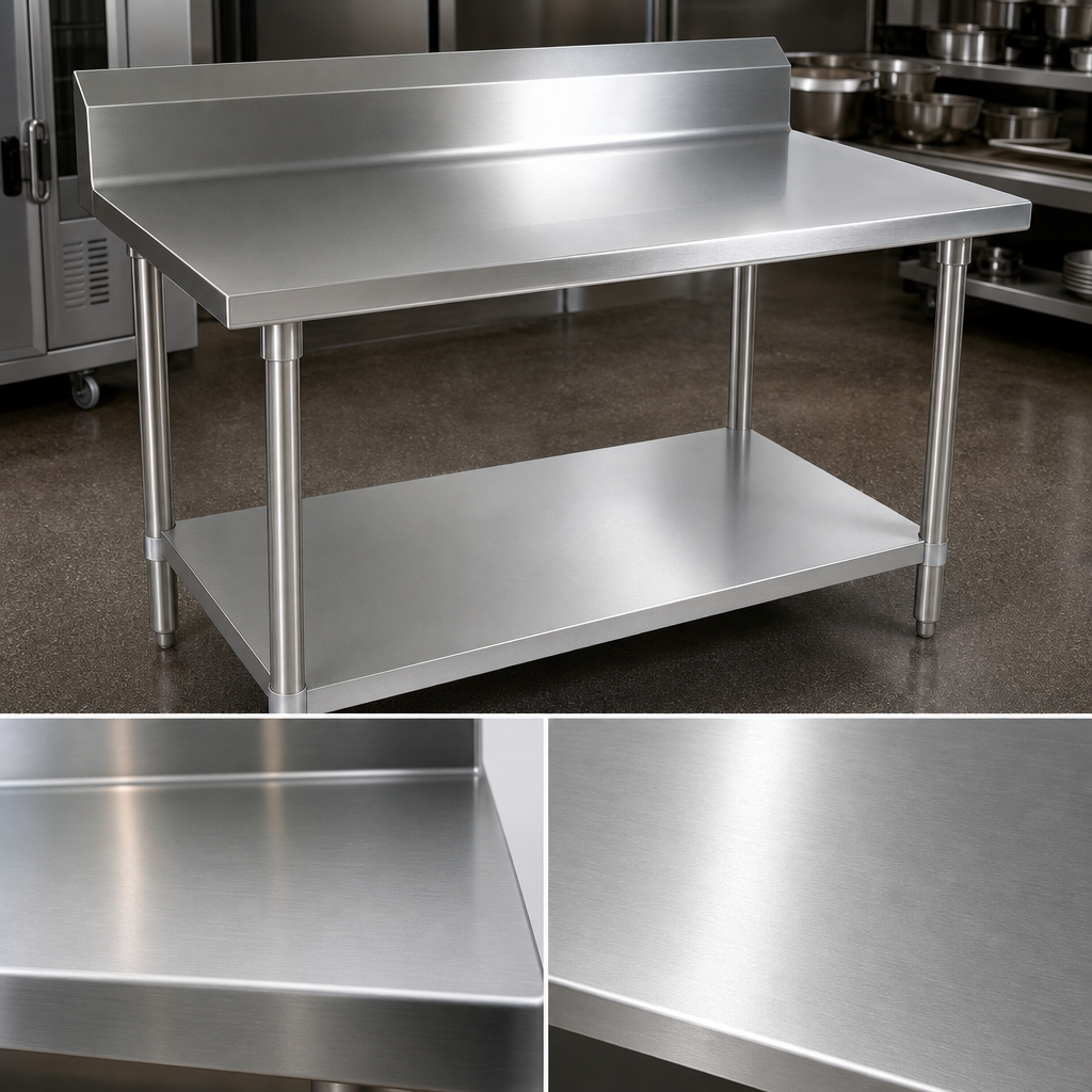 14-Gauge Stainless Steel Top