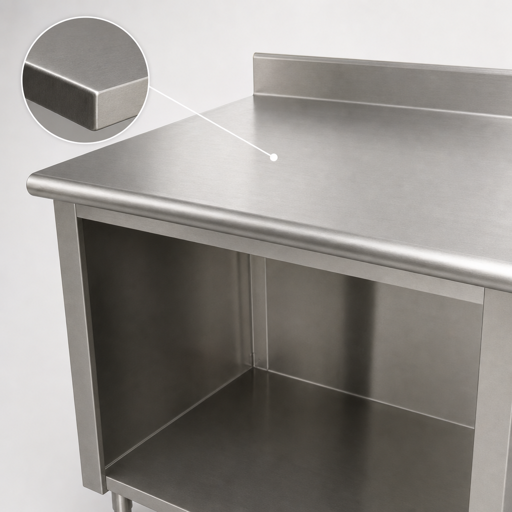 14 Gauge 304 Stainless Steel Top
