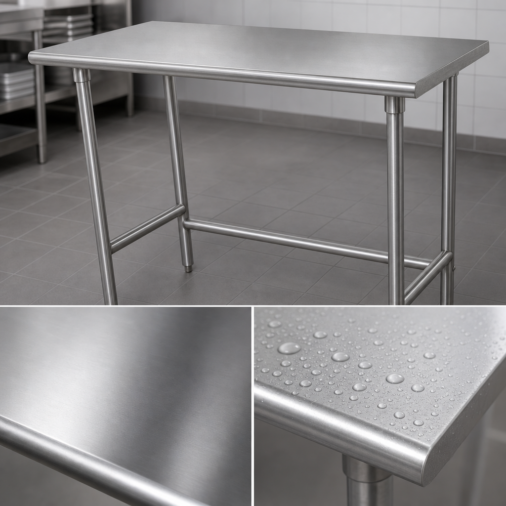 16 Gauge 304 Stainless Steel Top