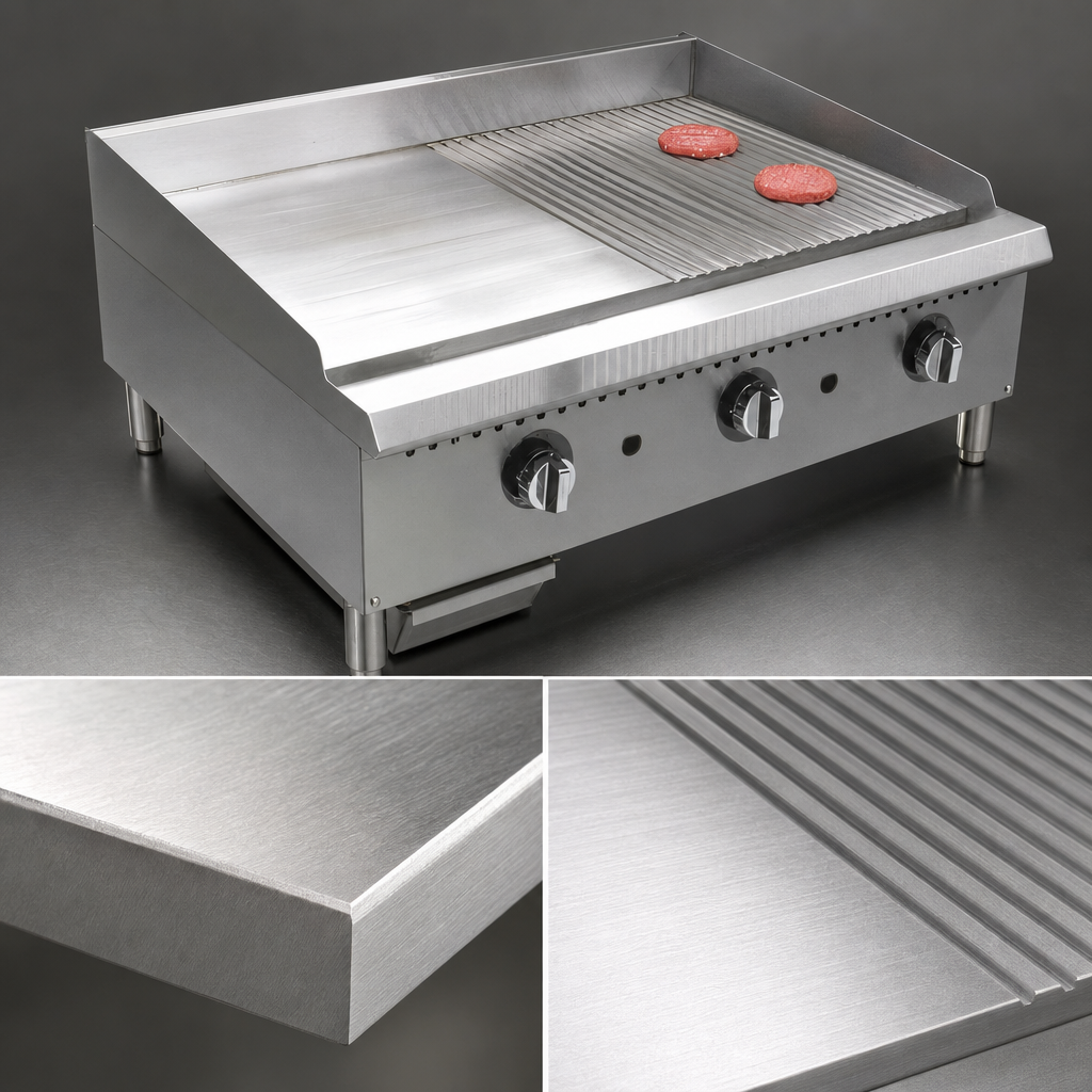 1-Inch Thick Polished Steel Plate