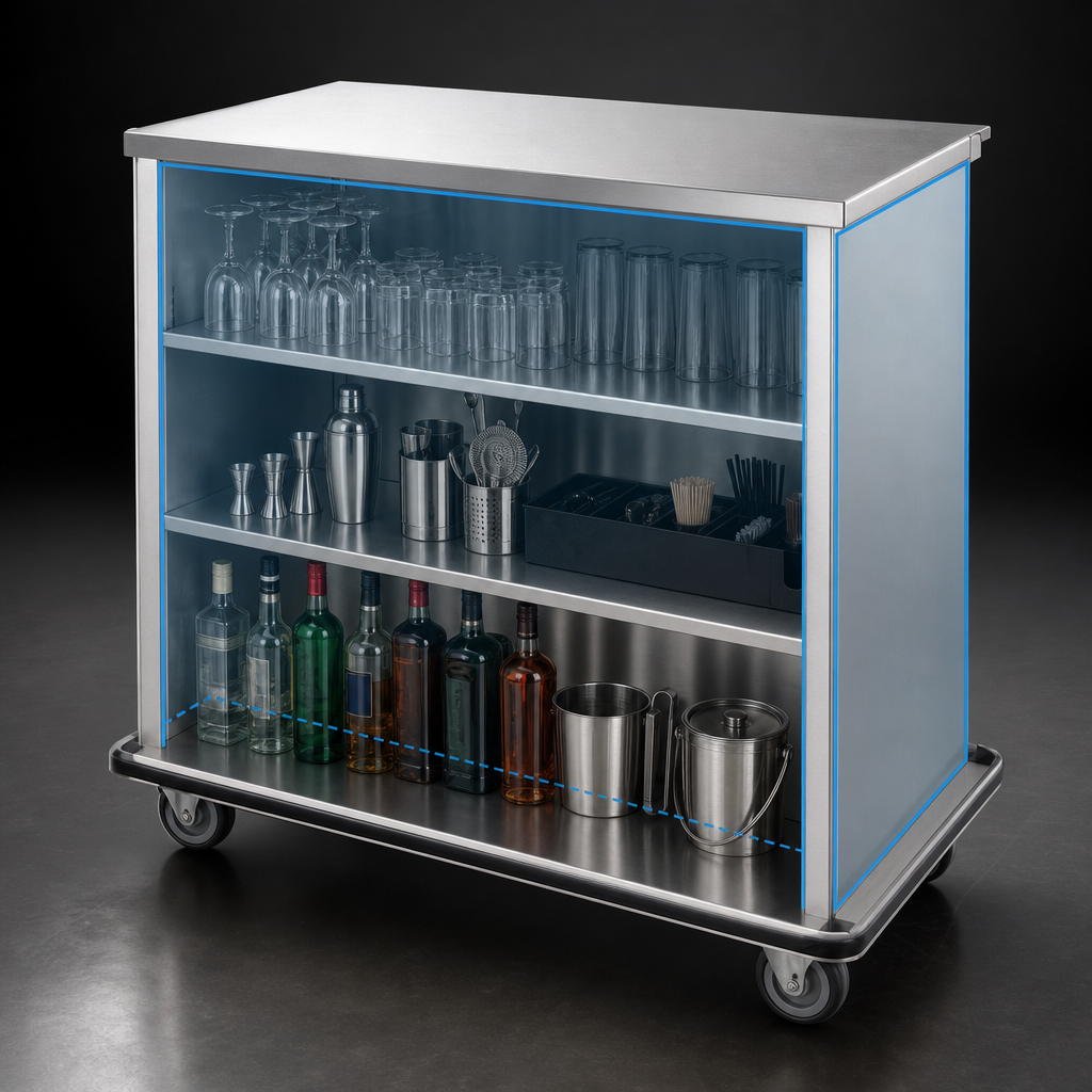 Three-Sided Enclosed Storage
