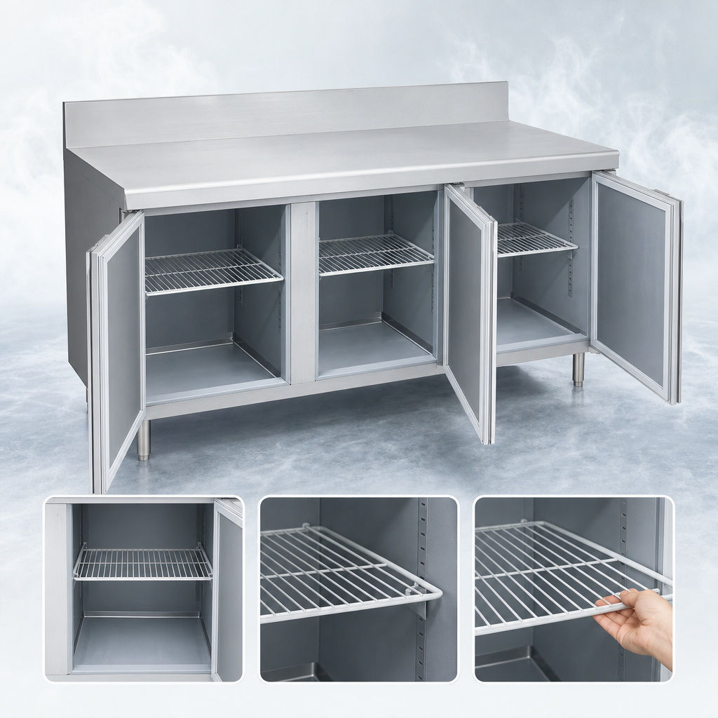 Three-Section Door Storage