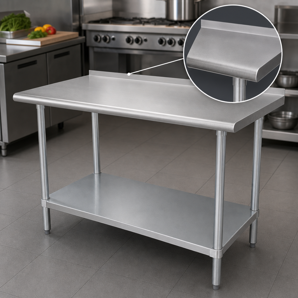 16-Gauge 304 Stainless Steel Top
