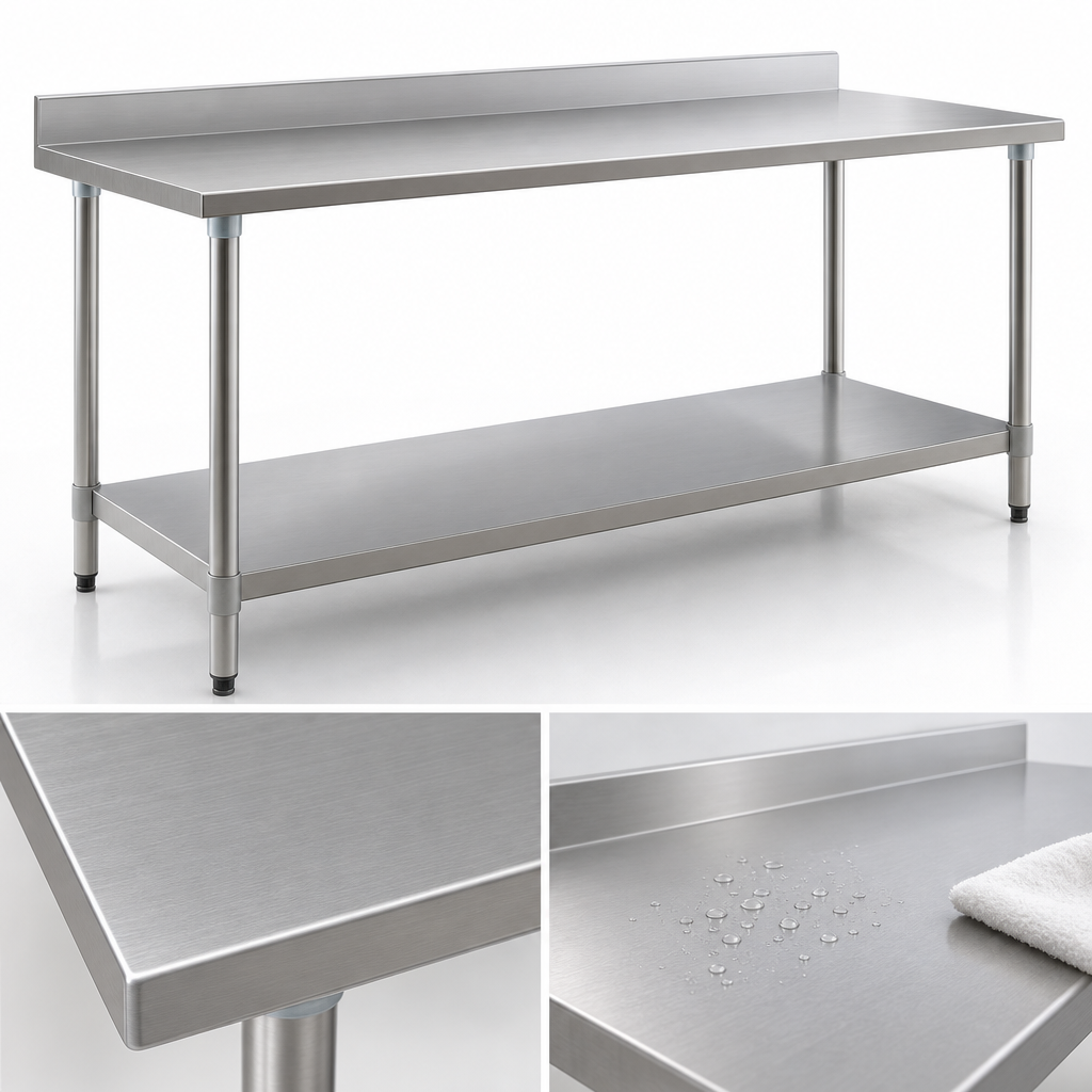 16-Gauge Stainless Steel Top