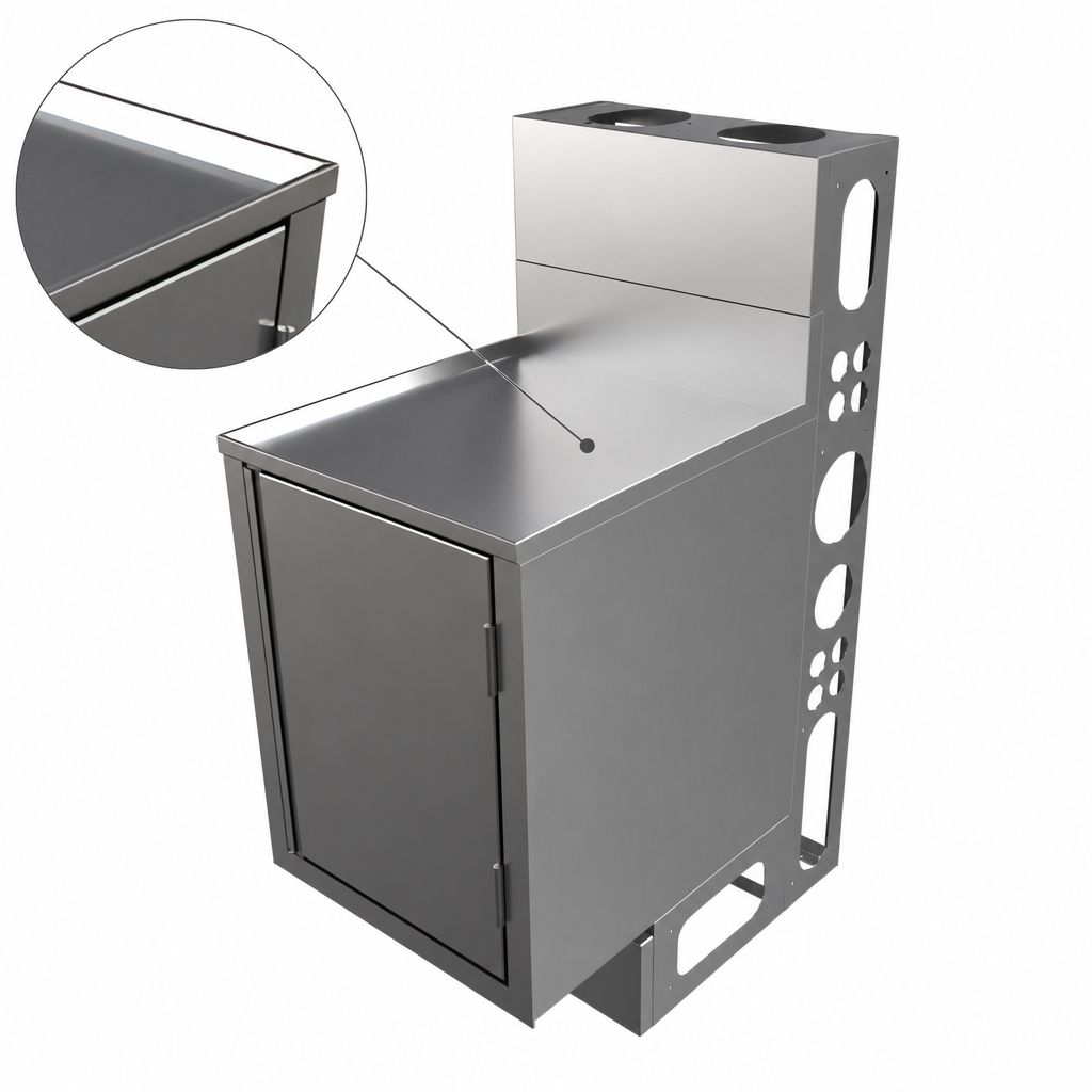 Raised-Edge Flat Top