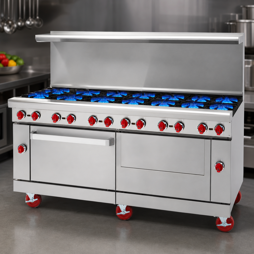 12 Open Burners
