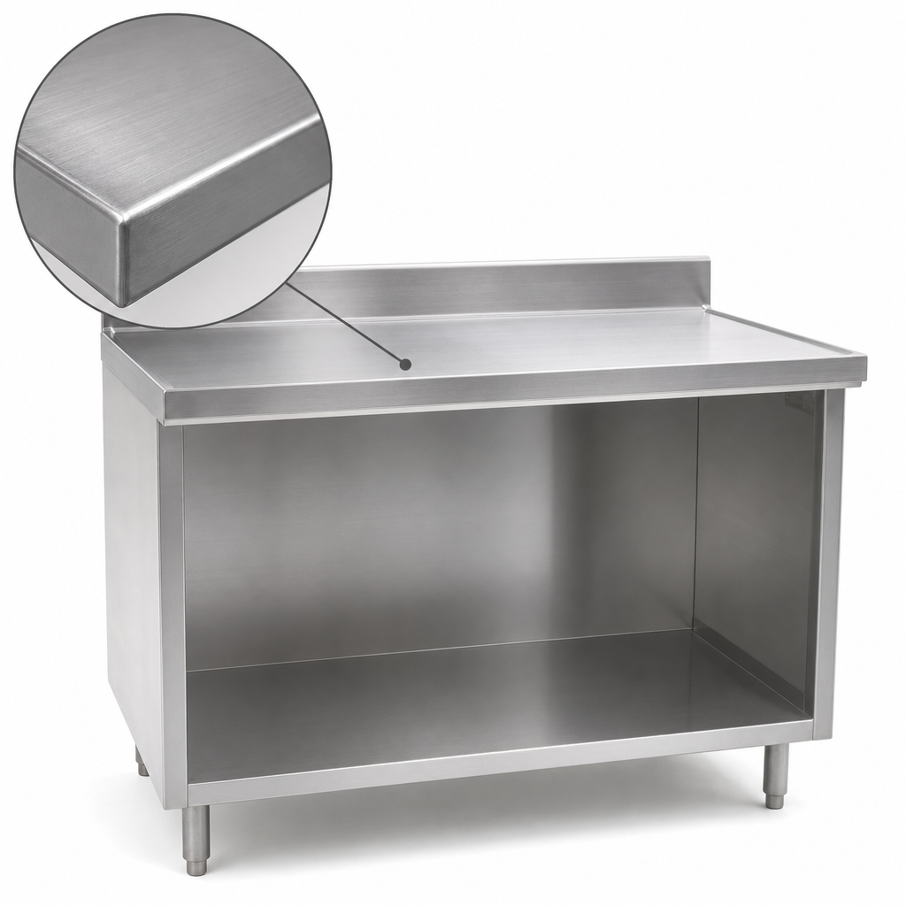 14-Gauge 304 Stainless Steel Top