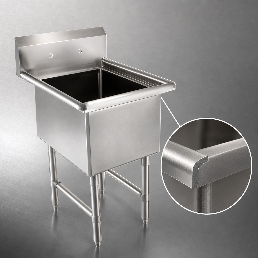 16-Gauge Stainless Steel Construction
