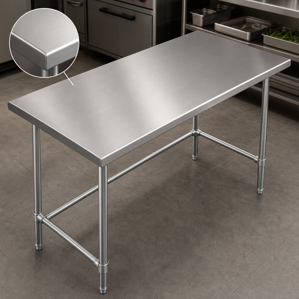 Reinforced Stainless Steel Top