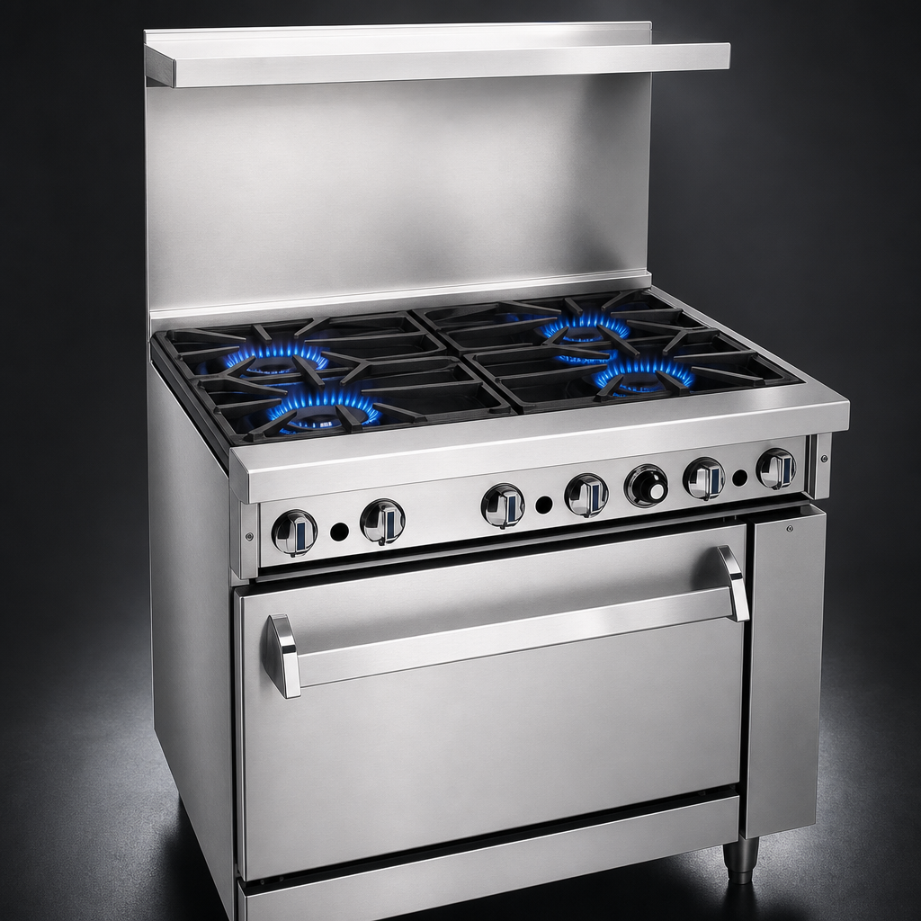 Four Open Burners