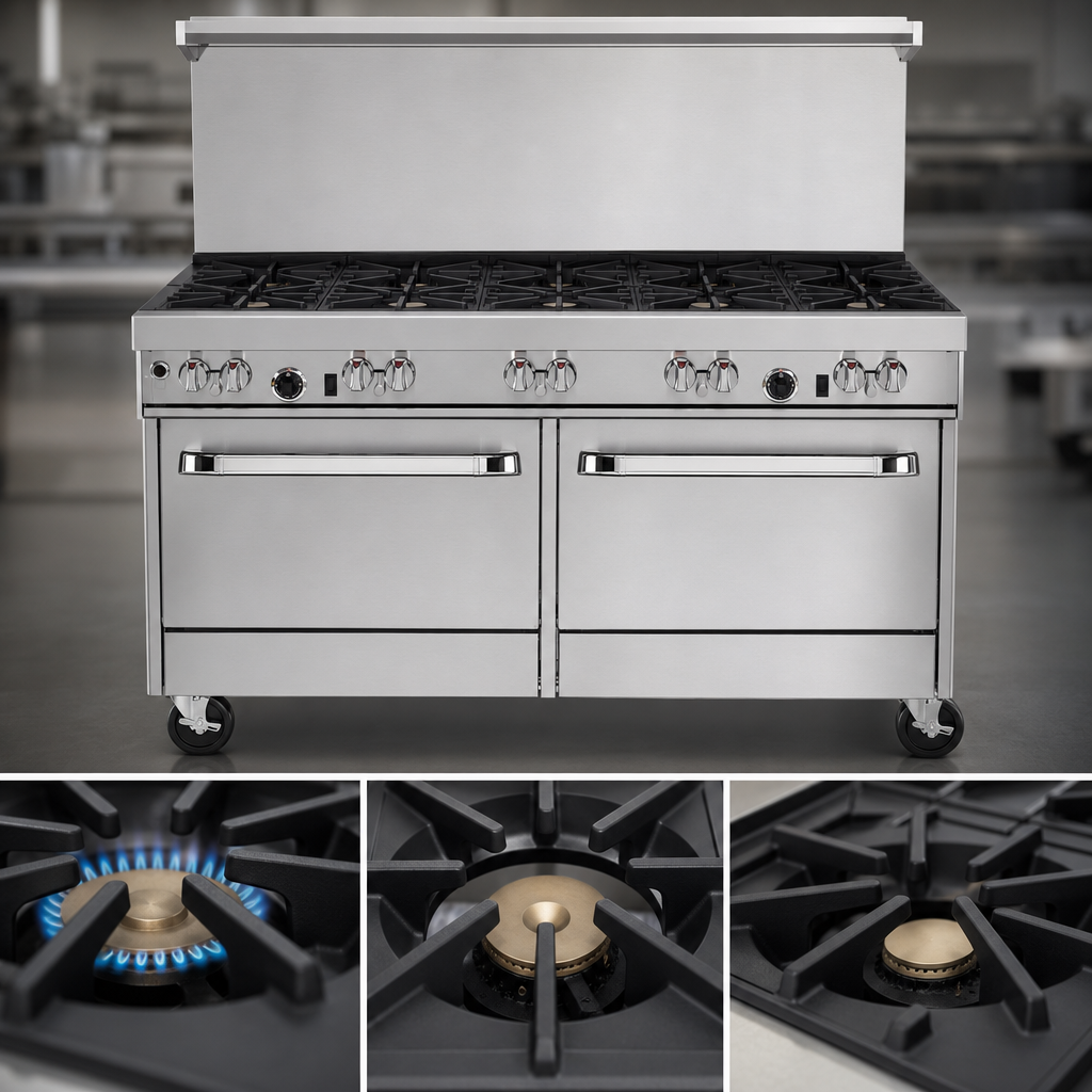 Non-Clog Open Burners