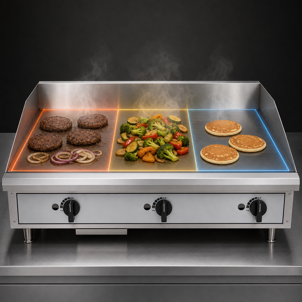 Three Independent Cooking Zones