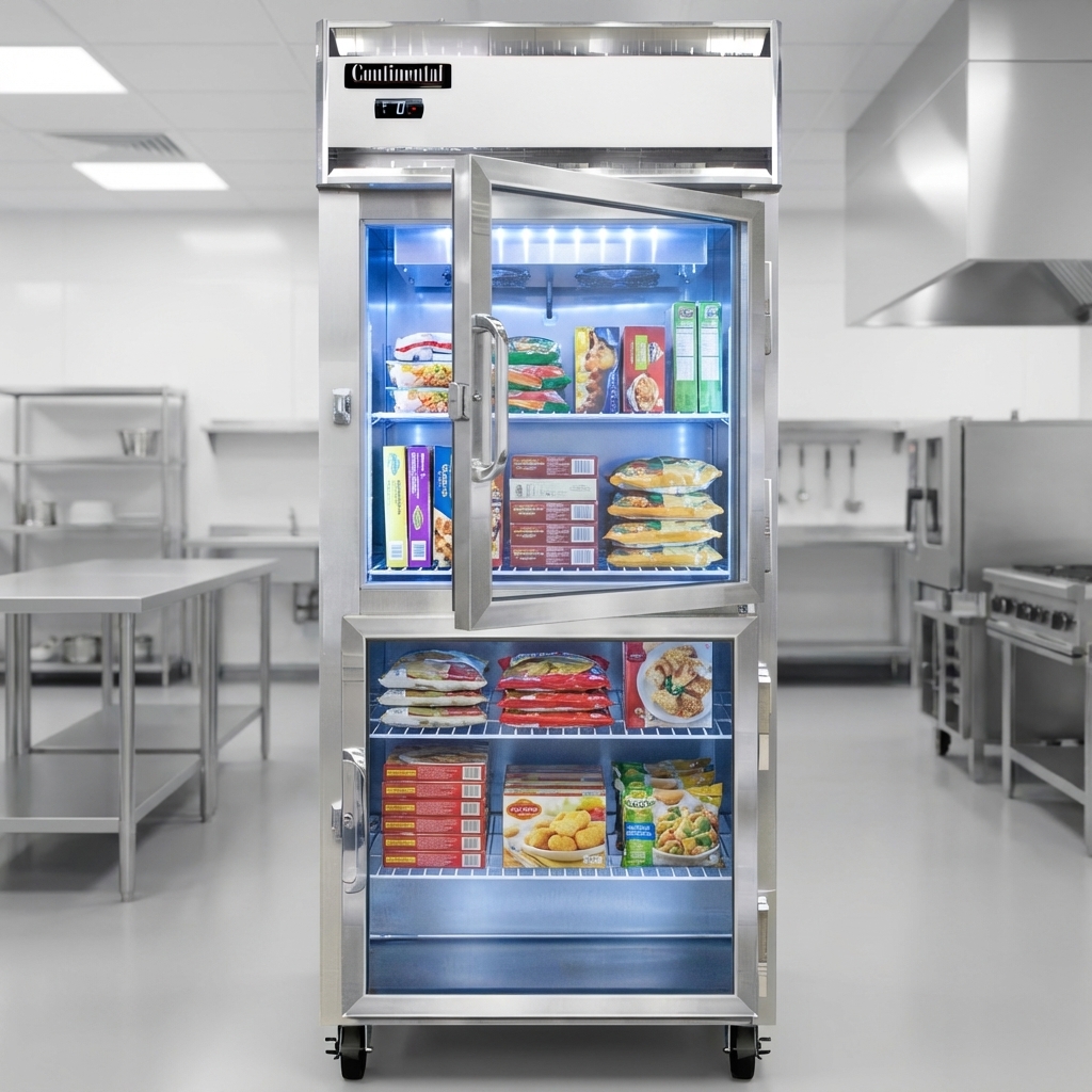 Experience expanded storage and display capacity with this freezer's impressive extra-extra-wide design, perfect for any commercial setting.