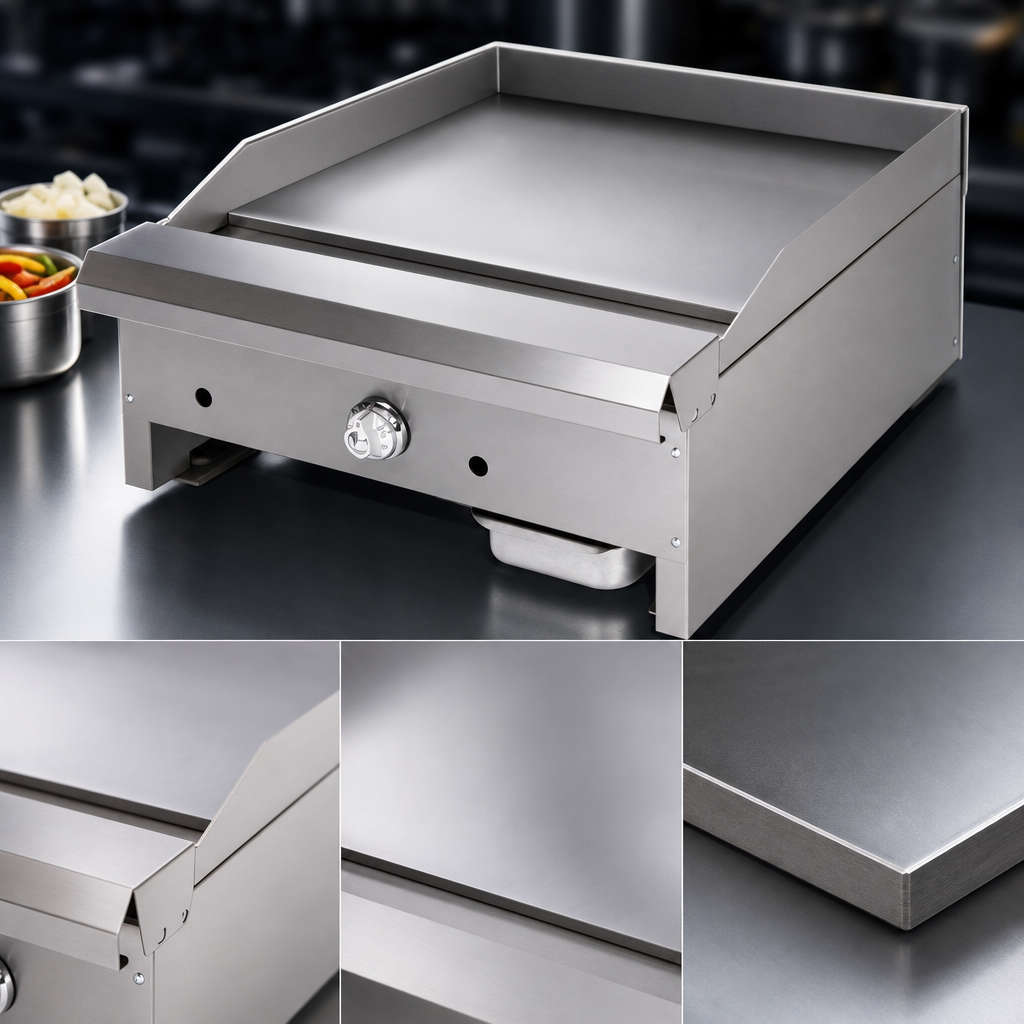 Highly Polished Steel Griddle Plate