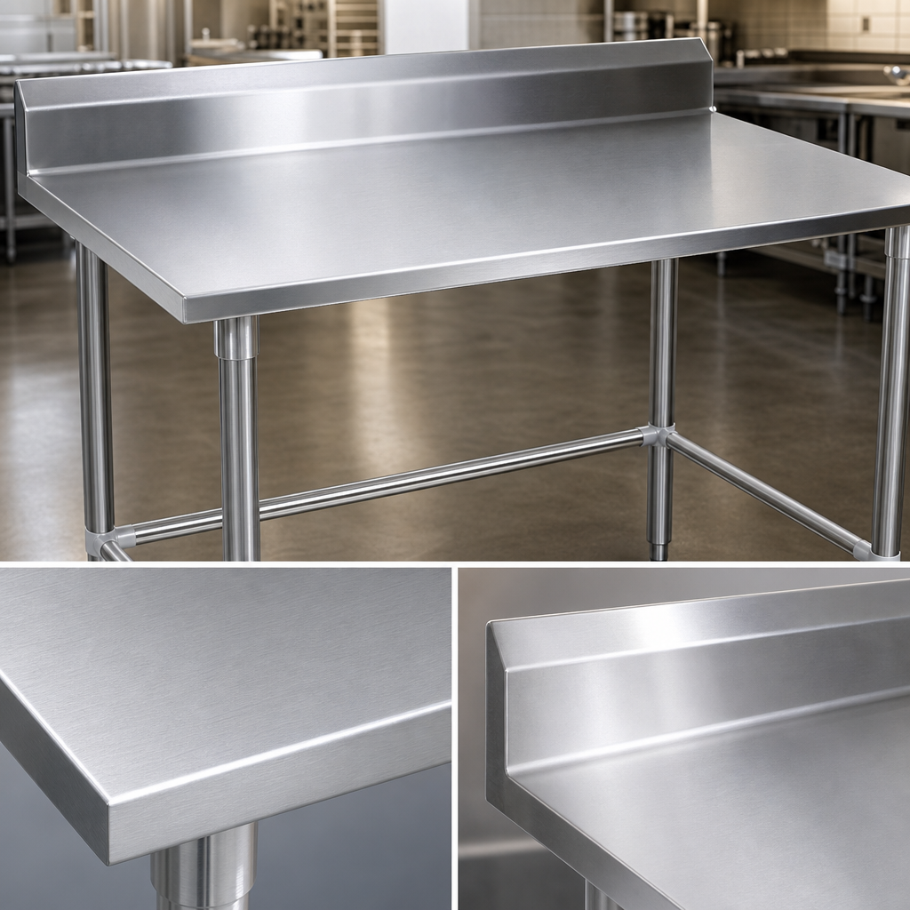 14-Gauge 300-Series Stainless Steel Top
