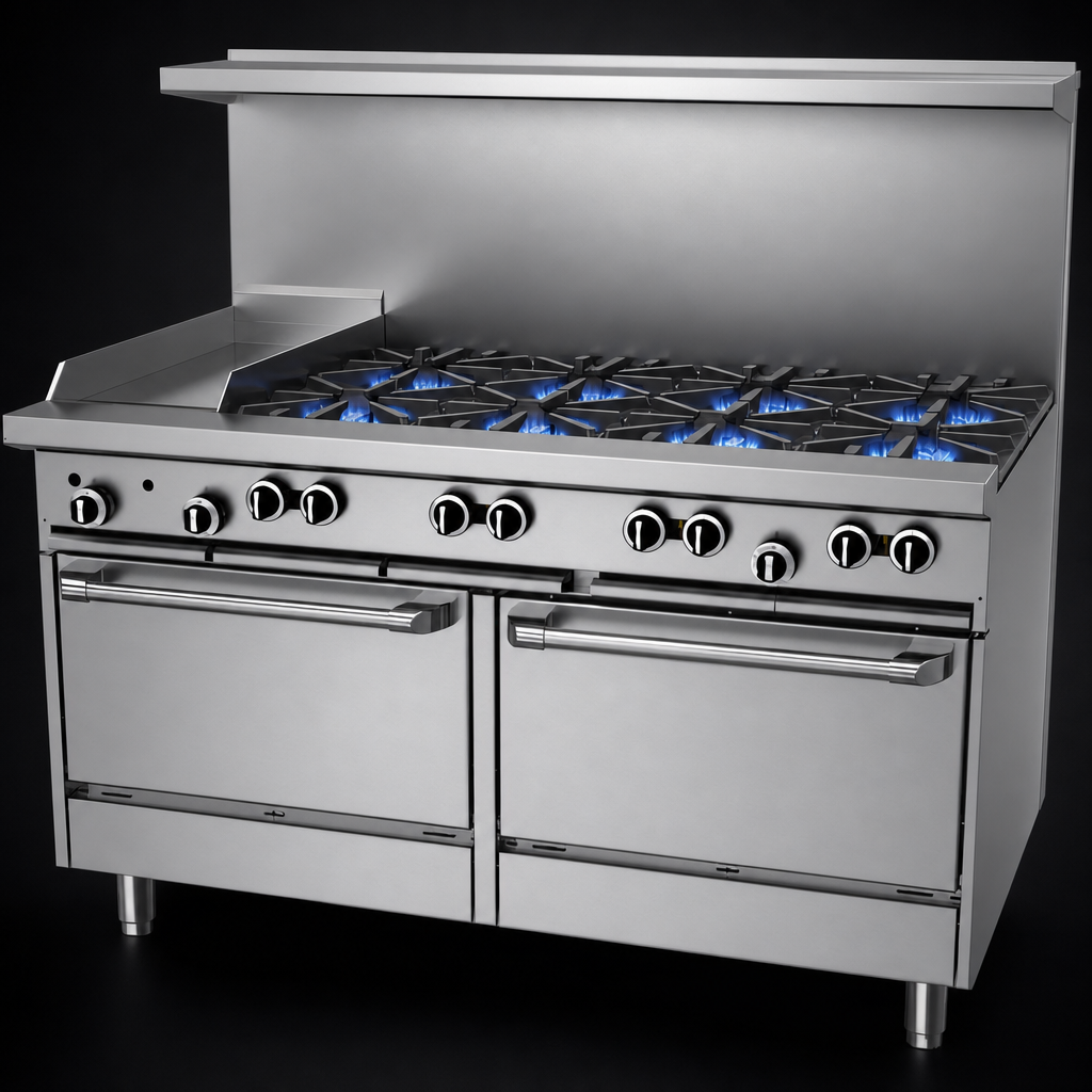Eight Open Burners