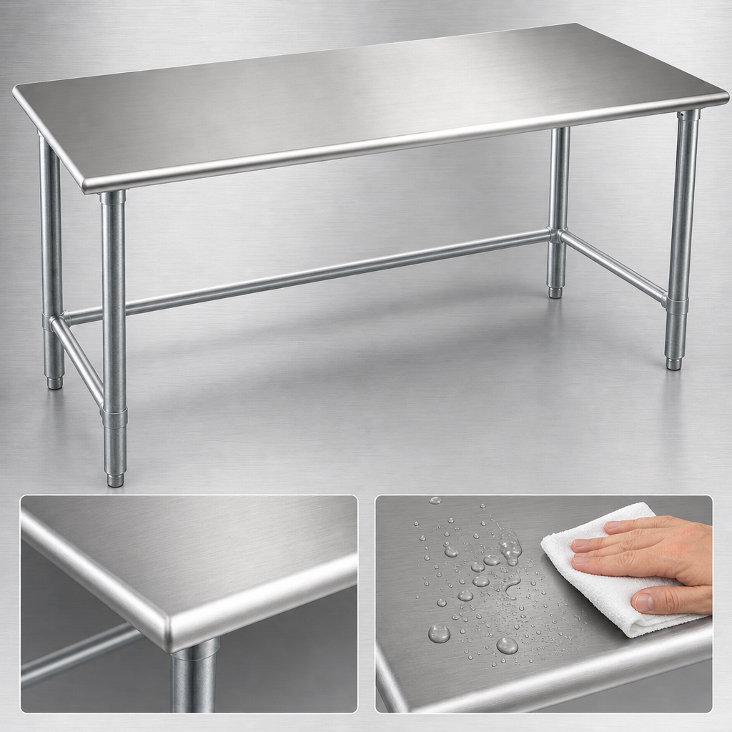 14-Gauge 304 Stainless Steel Top