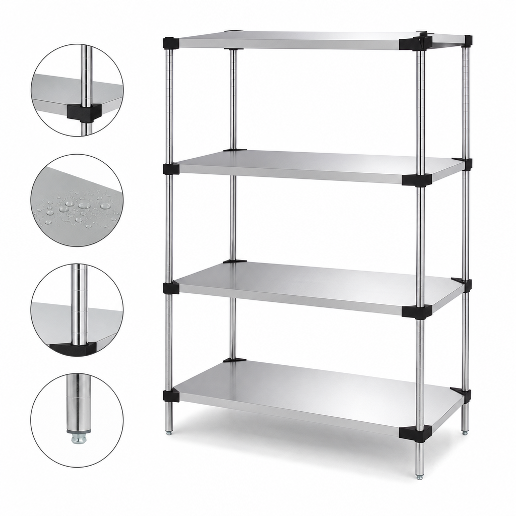 4 Solid Shelves